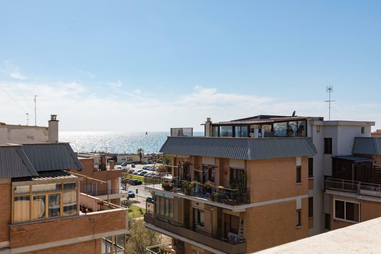 Апартаменты La Terrazza Sul Mare Di Roma, Wifi, Ac Лидо-ди-Остия Экстерьер фото