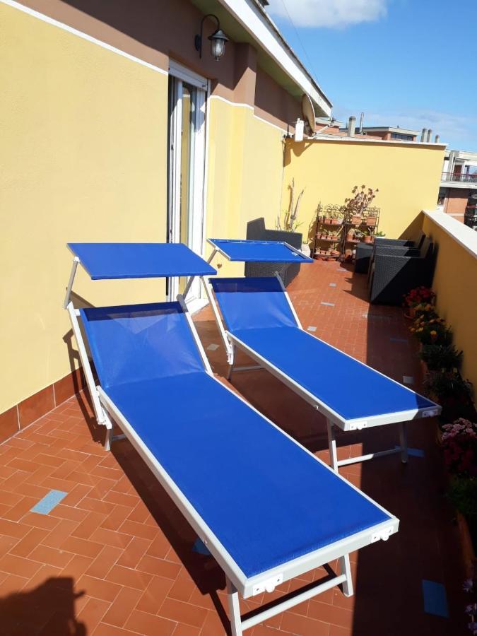 Апартаменты La Terrazza Sul Mare Di Roma, Wifi, Ac Лидо-ди-Остия Экстерьер фото